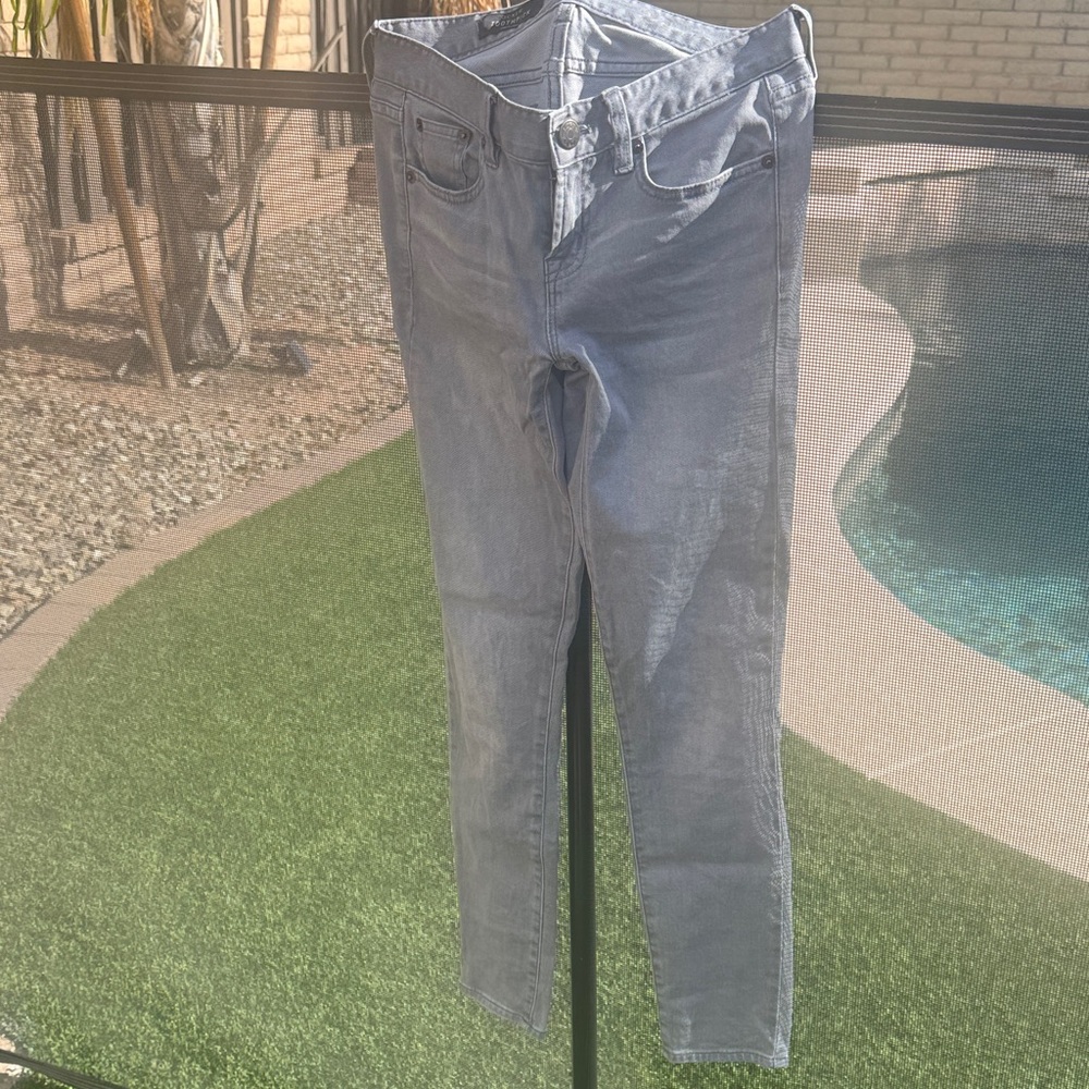 J. Crew Gray Toothpick Jeans